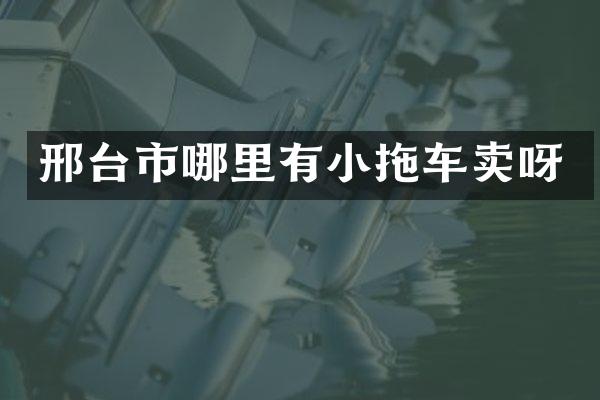邢台市哪里有小拖车卖呀