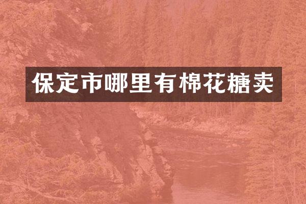 保定市哪里有棉花糖卖