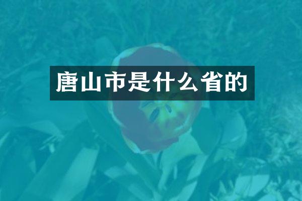 唐山市是什么省的