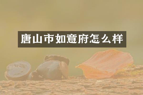 唐山市如意府怎么样