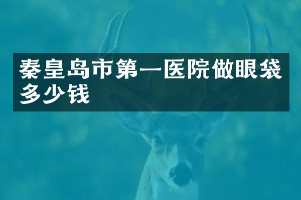 秦皇岛市第一医院做眼袋多少钱