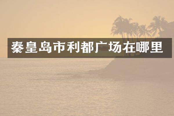 秦皇岛市利都广场在哪里