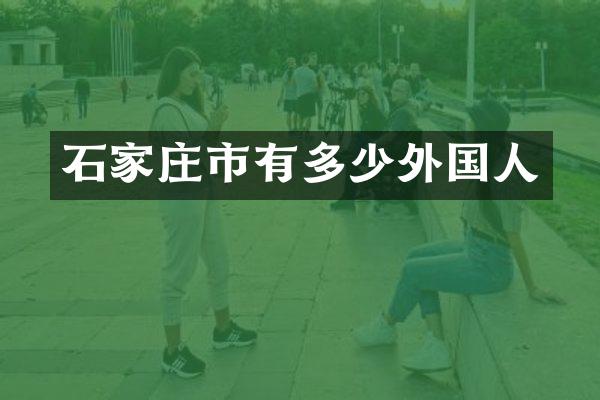 石家庄市有多少外国人