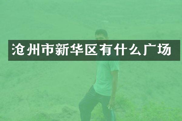 沧州市新华区有什么广场