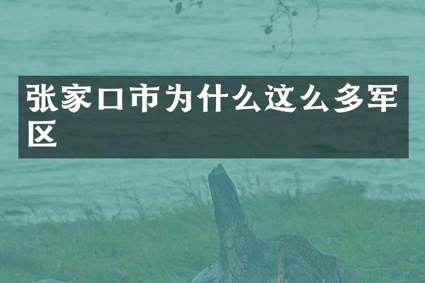 张家口市为什么这么多军区