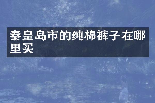秦皇岛市的纯棉裤子在哪里买