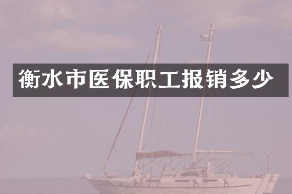 衡水市医保职工报销多少