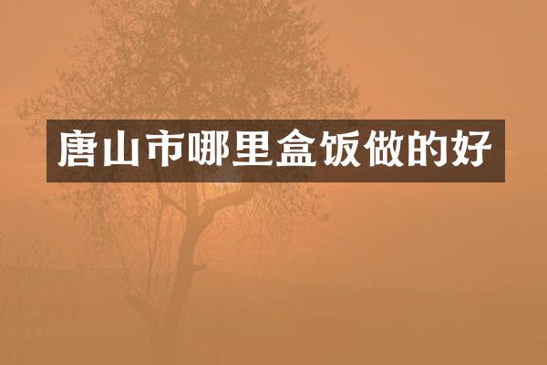 唐山市哪里盒饭做的好