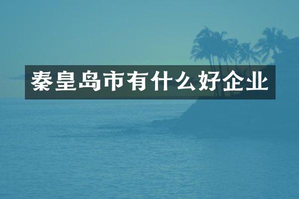 秦皇岛市有什么好企业