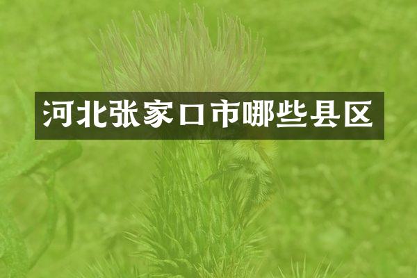 河北张家口市哪些县区