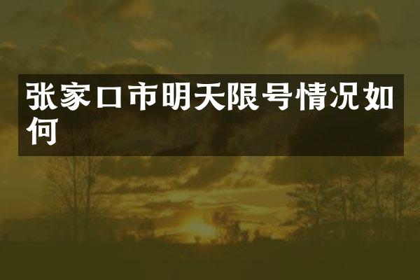 张家口市明天限号情况如何
