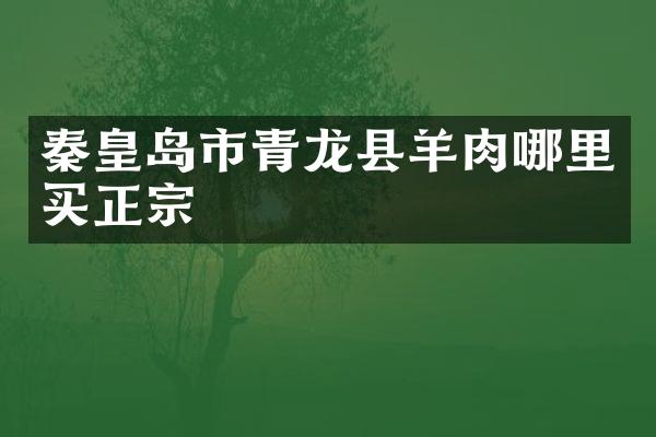 秦皇岛市青龙县羊肉哪里买正宗