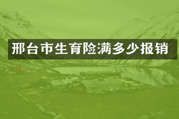 邢台市生育险满多少报销