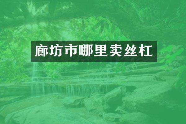 廊坊市哪里卖丝杠