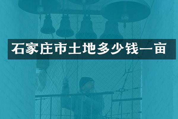 石家庄市土地多少钱一亩