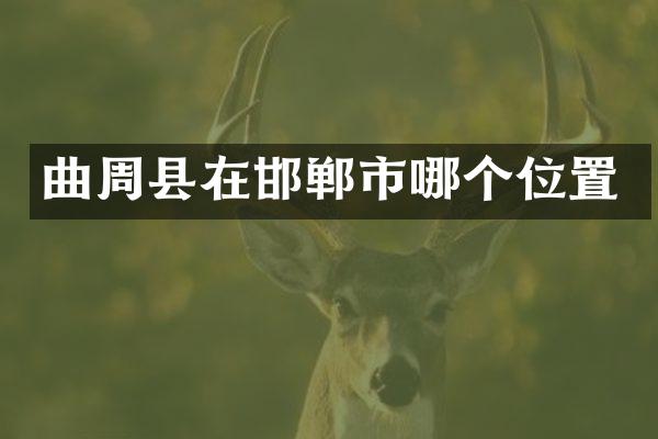 曲周县在邯郸市哪个位置
