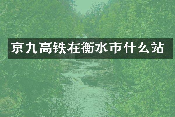 京九高铁在衡水市什么站