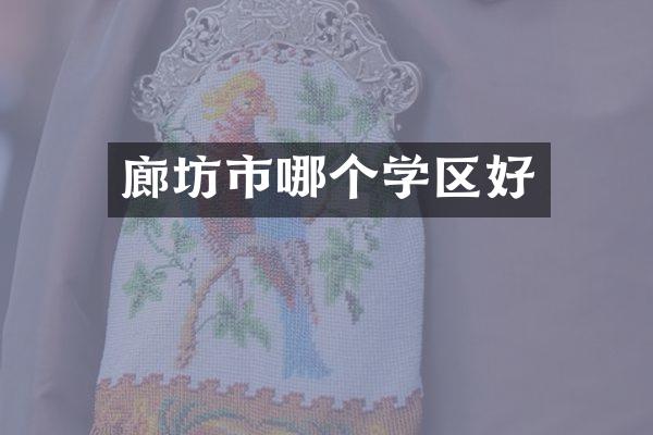廊坊市哪个学区好