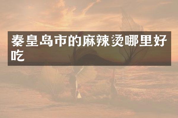 秦皇岛市的麻辣烫哪里好吃