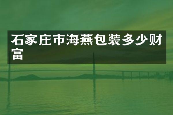 石家庄市海燕包装多少财富