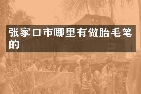 张家口市哪里有做胎毛笔的