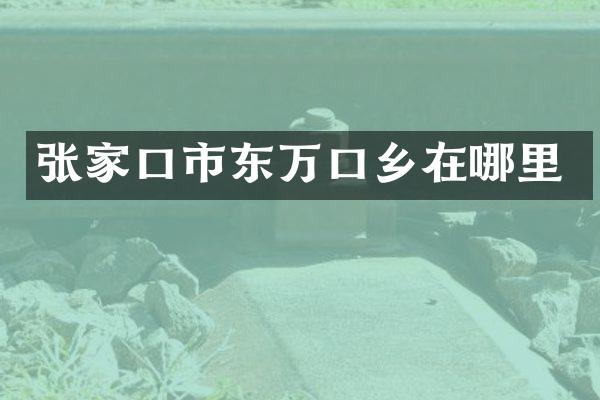 张家口市东万口乡在哪里