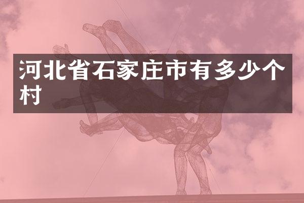 河北省石家庄市有多少个村