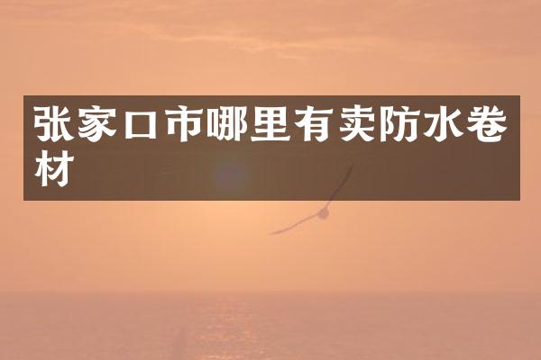 张家口市哪里有卖防水卷材