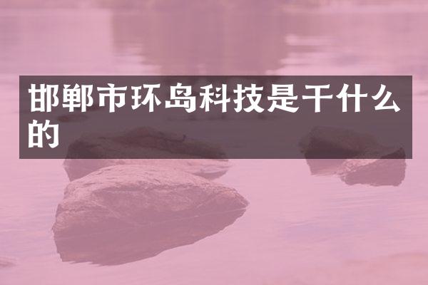 邯郸市环岛科技是干什么的