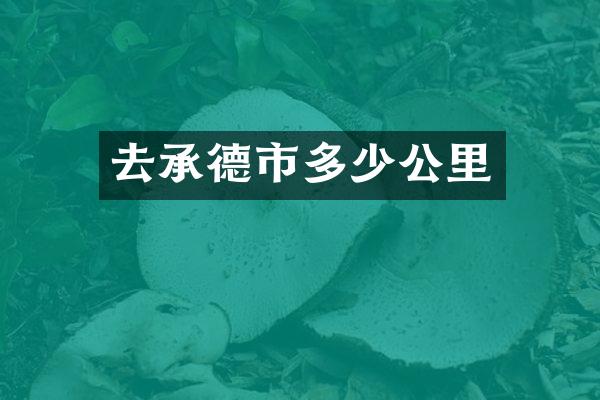去承德市多少公里