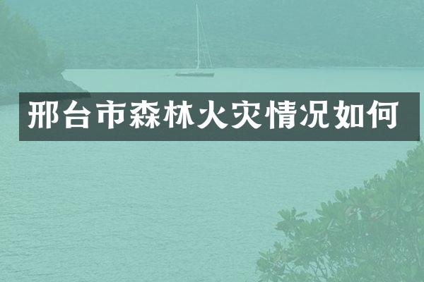 邢台市森林火灾情况如何