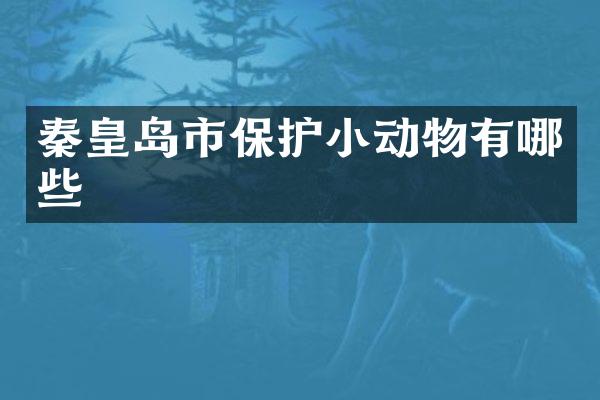 秦皇岛市保护小动物有哪些