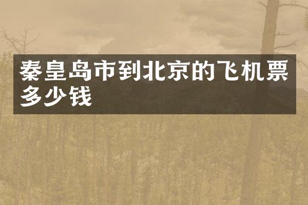 秦皇岛市到北京的飞机票多少钱
