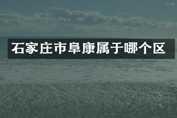 石家庄市阜康属于哪个区