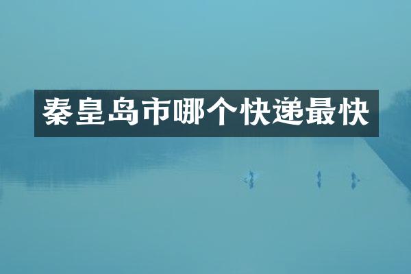 秦皇岛市哪个快递最快