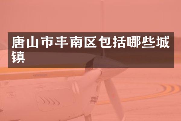 唐山市丰南区包括哪些城镇