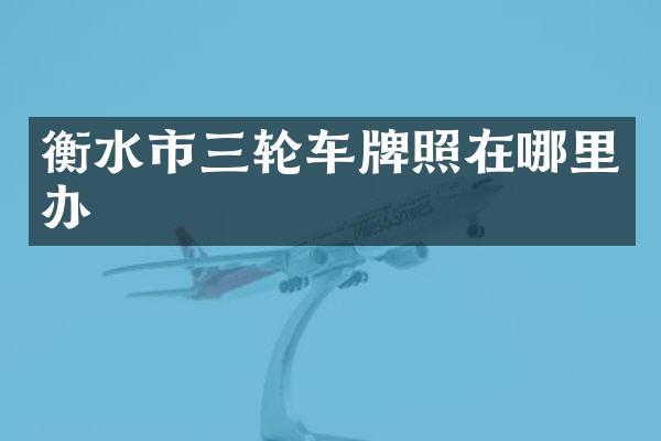衡水市三轮车牌照在哪里办