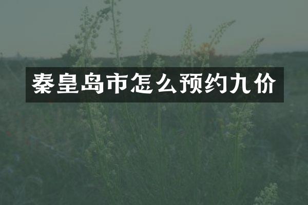 秦皇岛市怎么预约九价