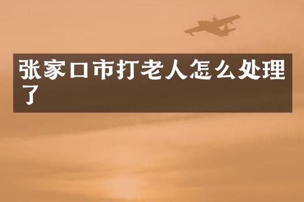 张家口市打老人怎么处理了