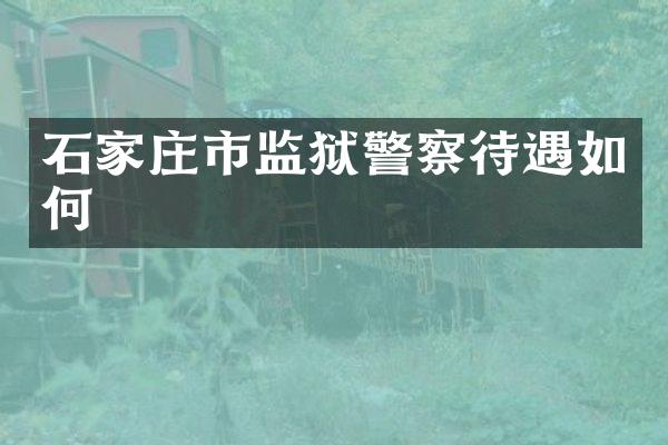 石家庄市监狱警察待遇如何