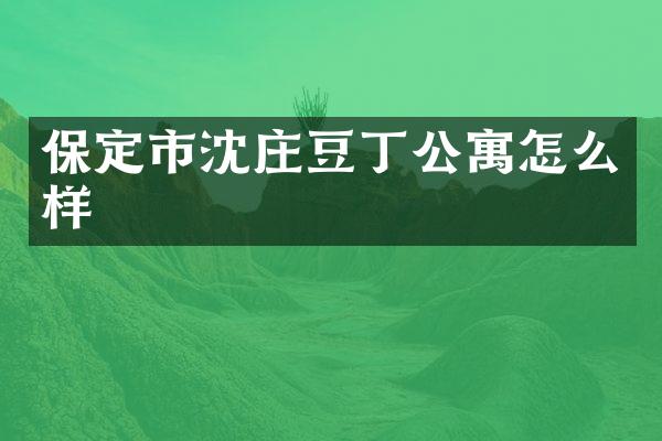 保定市沈庄豆丁公寓怎么样