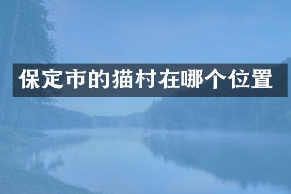 保定市的猫村在哪个位置
