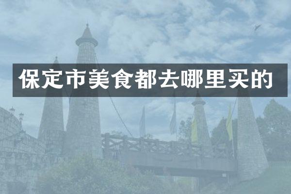 保定市美食都去哪里买的