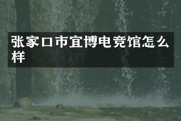 张家口市宜博电竞馆怎么样