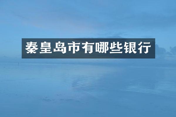 秦皇岛市有哪些银行
