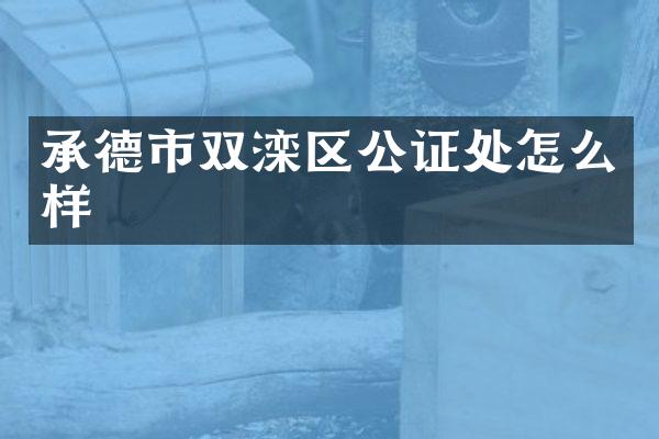 承德市双滦区公证处怎么样