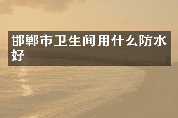 邯郸市卫生间用什么防水好