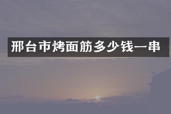 邢台市烤面筋多少钱一串