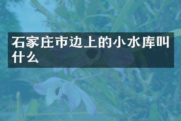 石家庄市边上的小水库叫什么