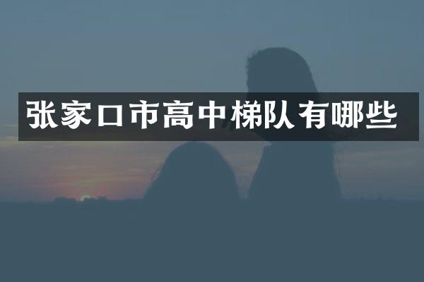 张家口市高中梯队有哪些